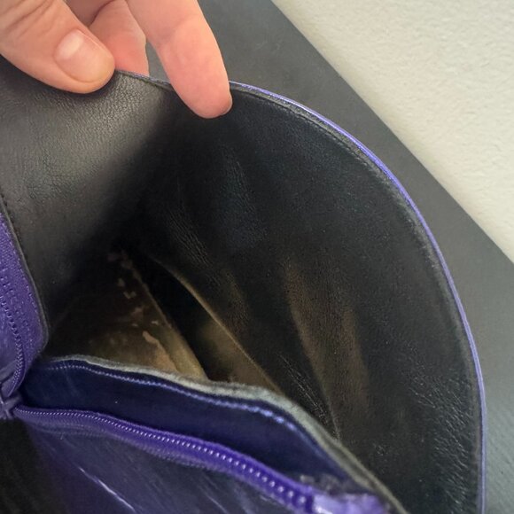 Gorgeous leather purple booties, made in Spain — size 38 - Picture 6 of 7